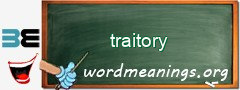 WordMeaning blackboard for traitory